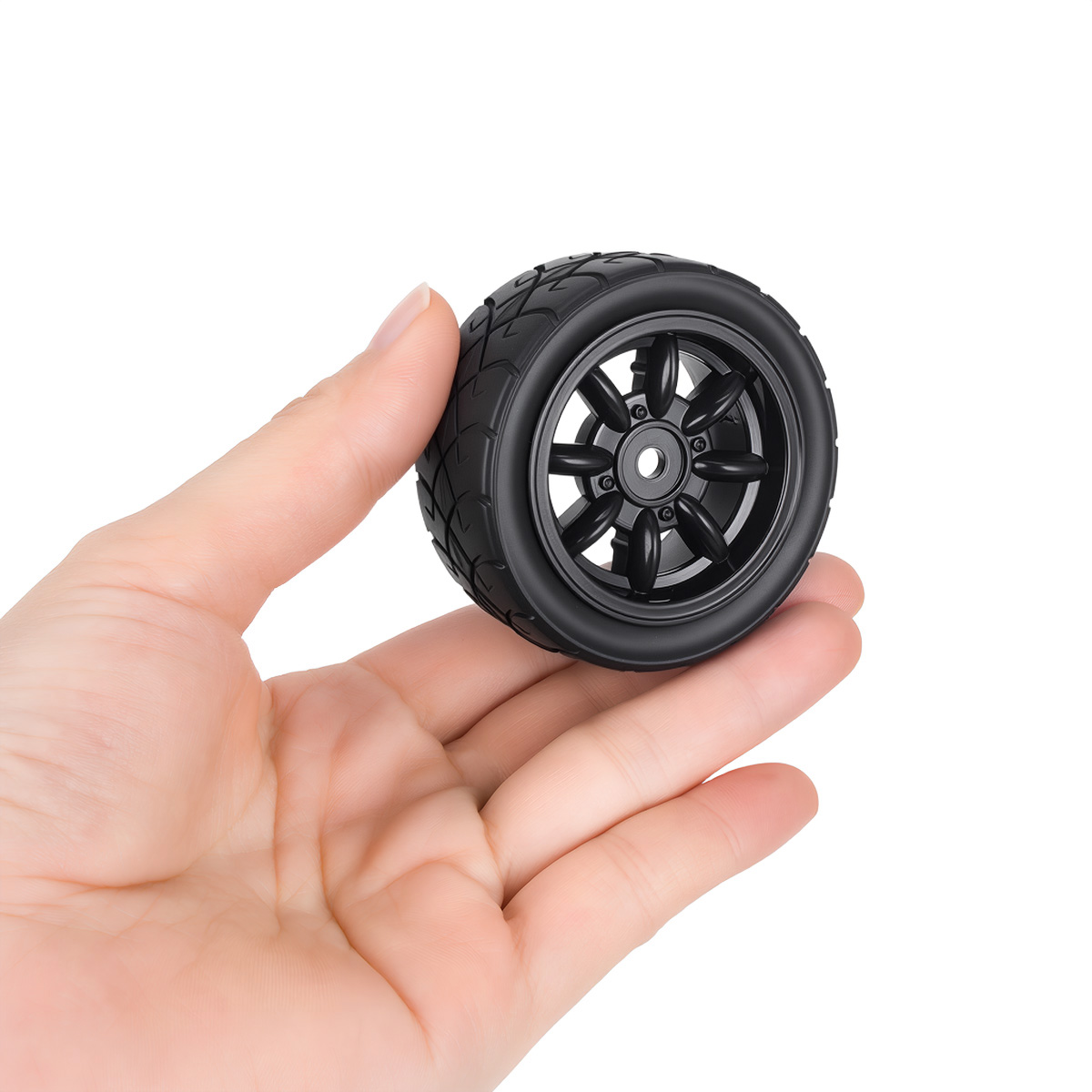 عجلات بلاستيكية بإطارات مطاطية - مراجعة Wheel Rim Rc وسعره
