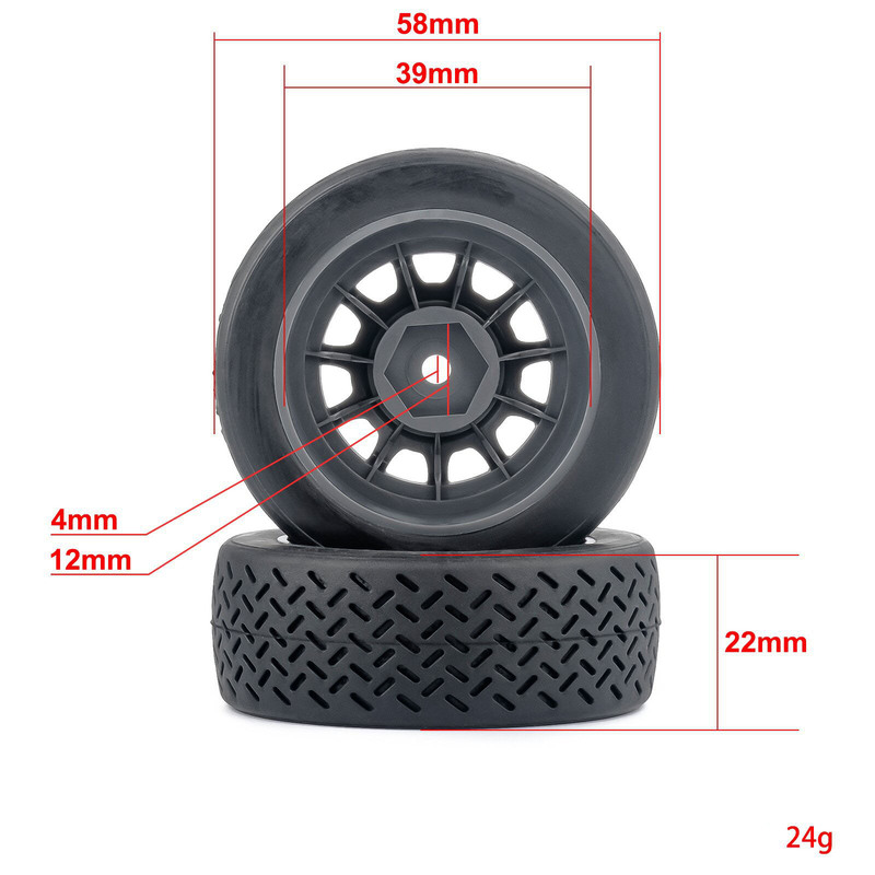4 قطع إطارات مطاطية عالية التم - مراجعة Wheel Rim Rc وسعره