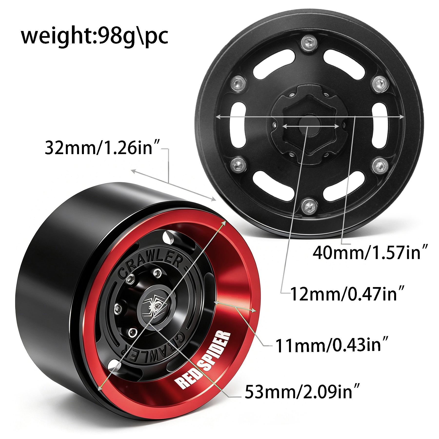 4 قطع جنوط عجلات بيدلوك من سبي - مراجعة Wheel Rim Rc وسعره