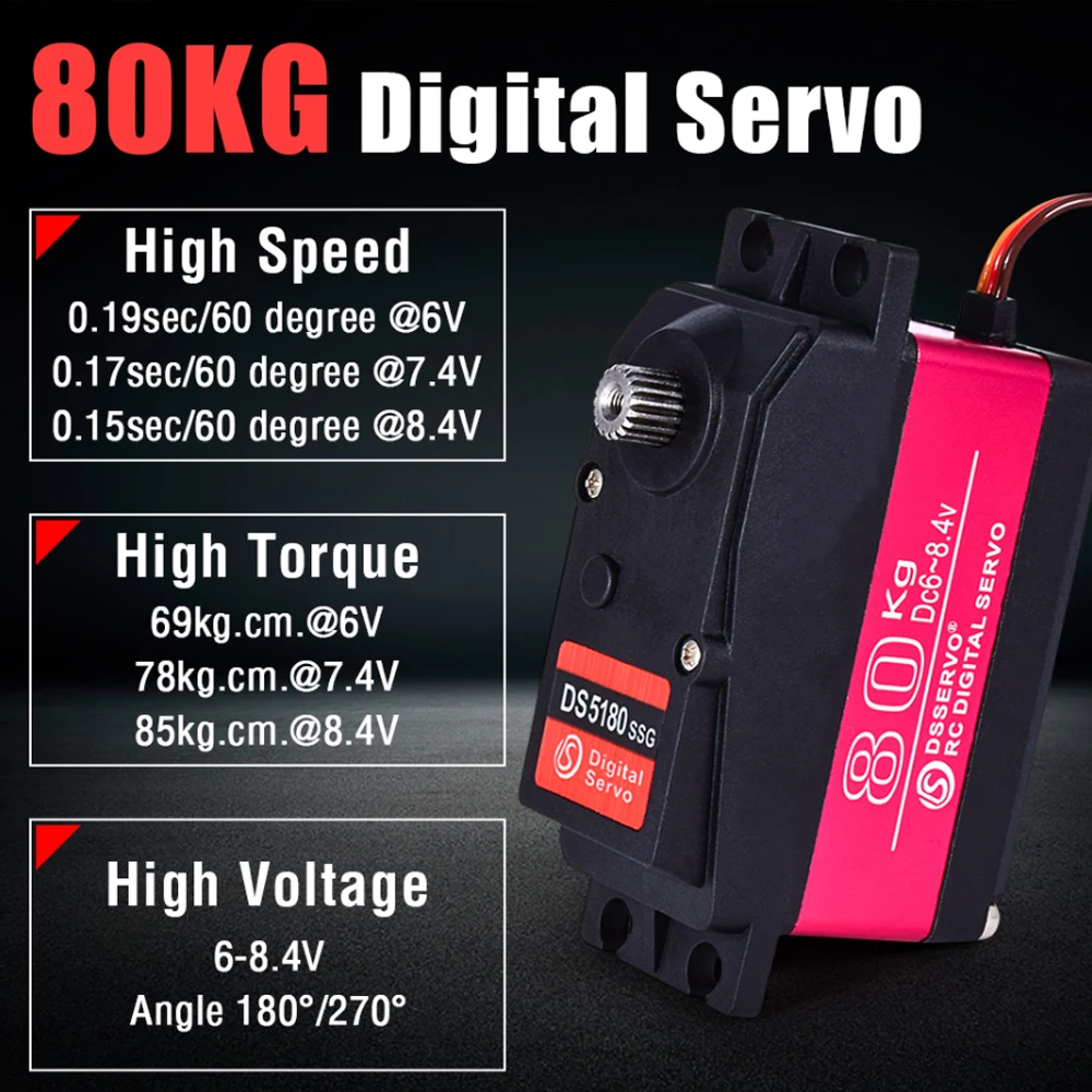Dsservo مقاوم للماء DS5180 80  - مراجعة Rc Hobby Products وسعره