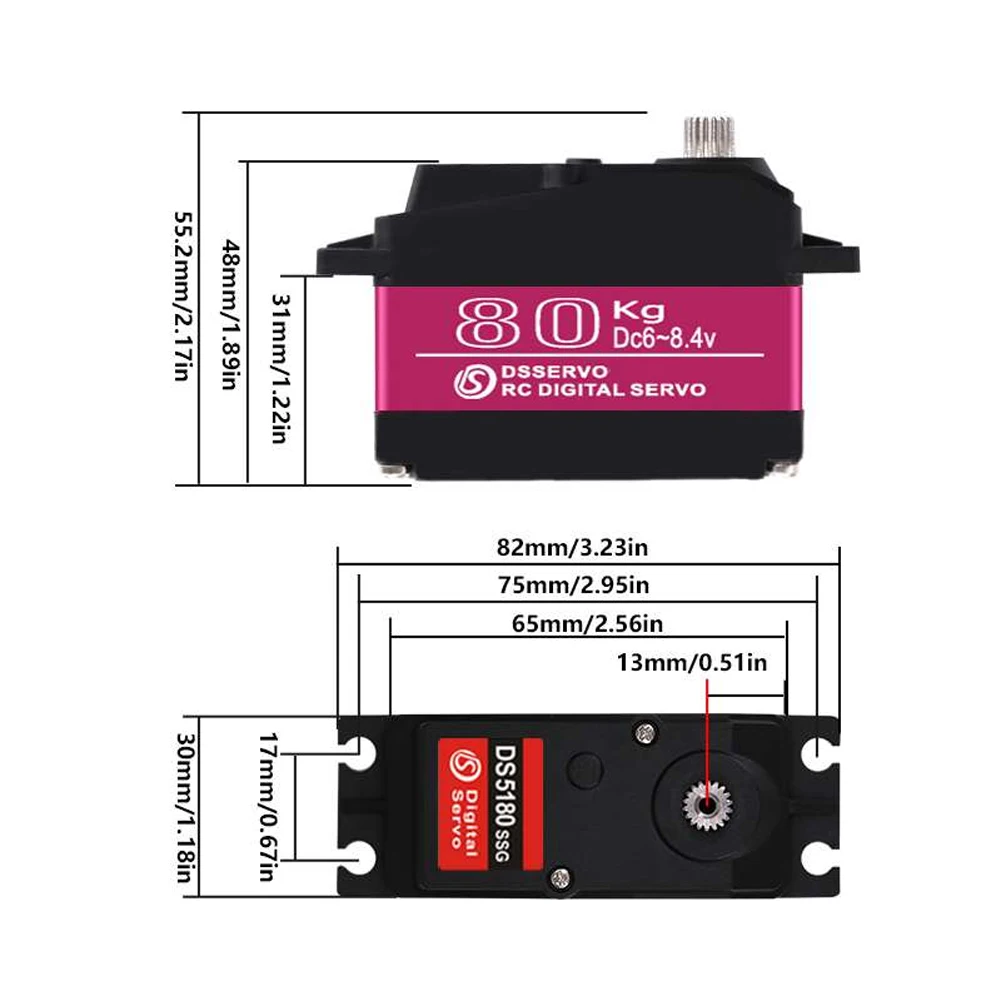 Dsservo مقاوم للماء DS5180 80  - مراجعة Rc Hobby Products وسعره