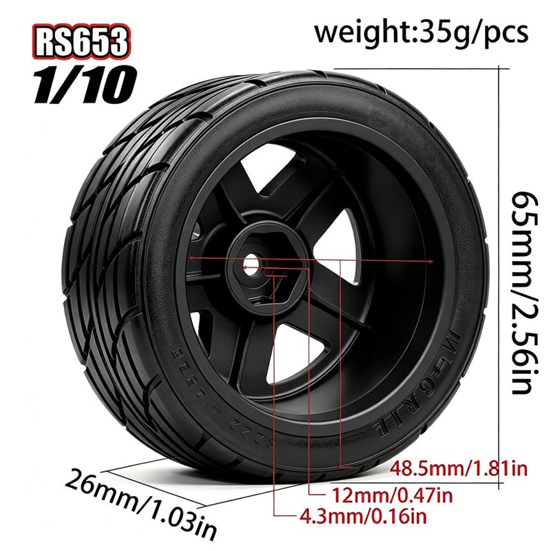 إطارات سباق مسطحة للطرق الوعرة - مراجعة Wheel Rim Rc وسعره